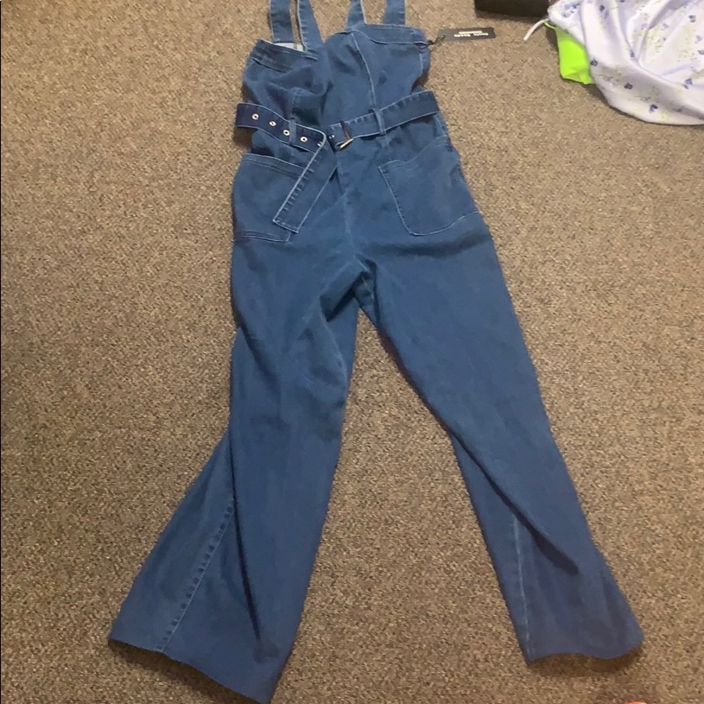 Haute Monde Denim Jumpsuit - Picture 1 of 5